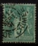 FRANCE    -   1876 .   Y&T N° 75 Oblitéré . Type Sage - 1876-1898 Sage (Type II)