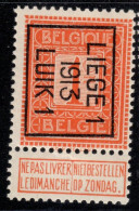 Typo 39B (LIEGE 1  1913  LUIK 1) - **/mnh - Typo Precancels 1912-14 (Lion)