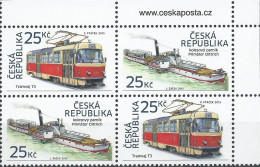 ** 861-2 Czech Republic CKD Tramway And Steamboat 2015 - Unused Stamps