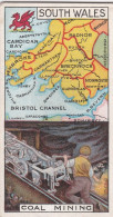 16 South Wales - Counties & Their Industries 1914 / 15  - Players Cigarette Cards - Antique - County Map - Player's