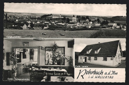 AK Rohrbach A. D. Ilm, Das Café Lemle Mit Innenansicht, Gesamtansicht  - Autres & Non Classés