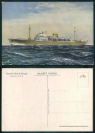 BARCOS SHIP BATEAU PAQUEBOT STEAMER [ BARCOS # 05196 ] - PORTUGAL COMPANHIA COLONIAL NAVEGAÇÃO PAQUETE N/M UIGE 10-955 - Passagiersschepen