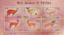 Eritrea (Erythree) - 2001 - Mammals - Yv 439/44 - Other & Unclassified