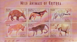 Eritrea (Erythree) - 2001 - Mammals - Yv 433/38 - Other & Unclassified