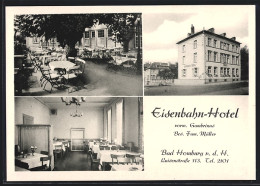 AK Bad Homburg, Eisenbahn-Hotel, Luisenstrasse 113  - Bad Homburg