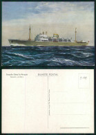 BARCOS SHIP BATEAU PAQUEBOT STEAMER [ BARCOS # 05199 ] - PORTUGAL COMPANHIA COLONIAL NAVEGAÇÃO PAQUETE N/M UIGE 10-955 - Passagiersschepen