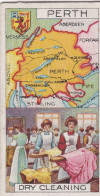 Perthshire - Counties & Their Industries 1914 / 15  - Players Cigarette Cards - Antique - County Map - Player's