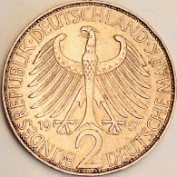 Germany Federal Republic - 2 Mark 1957 J, Max Planck, KM# 116 (#4816) - 2 Mark