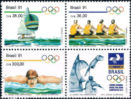 Brasil 1991 Yvert 2009-11 ** Juegos Olimpicos Barcelona 92. - Ongebruikt