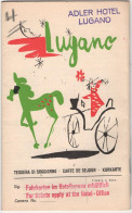 Lugano - Tourist Brochure With Map And Info - Tessera Di Soggiorno - Kurkarte - Casino Kursaal - Documents Historiques