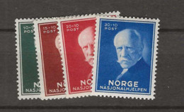 1940 MNH Norway Mi 172-75 Postfris** - Neufs