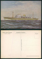 BARCOS SHIP BATEAU PAQUEBOT STEAMER [ BARCOS # 05201 ] - PORTUGAL COMPANHIA COLONIAL NAVEGAÇÃO PAQUETE N/M UIGE 11-956 - Steamers