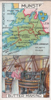 Munster - Counties & Their Industries 1914 / 15  - Players Cigarette Cards - Antique - County Map - Player's