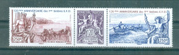 POLYNESIE - TB Bande N° 1009** Et N° 1010** MNH SCAN DU VERSO : 120°anniversaire Des 1er Timbres De E.F.O. - Unused Stamps
