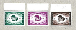 Belgique L' Europe Du Coeur Timbre Lot 3 Postzegel MNH Belgie Htje - Neufs
