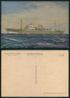 BARCOS SHIP BATEAU PAQUEBOT STEAMER [ BARCOS # 05209 ] - PORTUGAL COMPANHIA COLONIAL NAVEGAÇÃO PAQUETE N/M UIGE 10-958 - Passagiersschepen