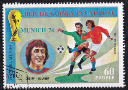 (Äquatorial Guinea 1974)  Fußballweltmeisterschaft - Westdeutschland 1974 O/used (A5-19) - 1974 – West-Duitsland