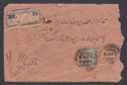 Inde British India 1916 Used Registered Cover, King George V Stamps, With Letter - 1911-35 Koning George V