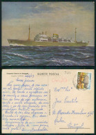 BARCOS SHIP BATEAU PAQUEBOT STEAMER [ BARCOS # 05211 ] - PORTUGAL COMPANHIA COLONIAL NAVEGAÇÃO PAQUETE N/M UIGE 10-958 - Passagiersschepen