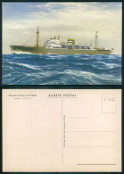 BARCOS SHIP BATEAU PAQUEBOT STEAMER [ BARCOS # 05212 ] - PORTUGAL COMPANHIA COLONIAL NAVEGAÇÃO PAQUETE N/M UIGE 9-959 - Steamers
