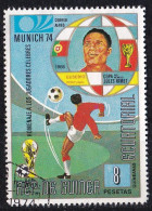 (Äquatorial Guinea 1973)  Fußballweltmeisterschaft - Westdeutschland 1974 O/used (A5-19) - 1974 – West-Duitsland