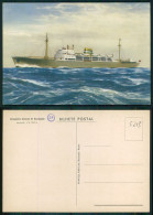 BARCOS SHIP BATEAU PAQUEBOT STEAMER [ BARCOS # 05213 ] - PORTUGAL COMPANHIA COLONIAL NAVEGAÇÃO PAQUETE N/M UIGE 9-959 - Steamers