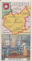 24 Leicestershire  - Counties & Their Industries 1914 / 15  - Players Cigarette Cards - Antique - County Map - Player's