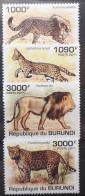 Burundi 2011 Wildlebende Säugetiere 4v** Set + Und Aus Block 4v** - Nuovi