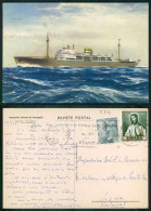 BARCOS SHIP BATEAU PAQUEBOT STEAMER [ BARCOS # 05216 ] - PORTUGAL COMPANHIA COLONIAL NAVEGAÇÃO PAQUETE N/M UIGE 4-961 - Passagiersschepen