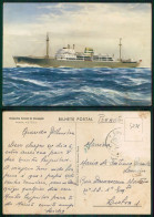 BARCOS SHIP BATEAU PAQUEBOT STEAMER [ BARCOS # 05218 ] - PORTUGAL COMPANHIA COLONIAL NAVEGAÇÃO PAQUETE N/M UIGE 7-962 - Steamers