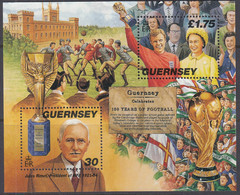 GUERNSEY, Block 21, Postfrisch **, 150 Jahre Fußballsport Auf Guernsey, 1998 - Guernesey