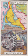 20 Dumbartonshire - Counties & Their Industries 1914 / 15  - Players Cigarette Cards - Antique - County Map - Player's