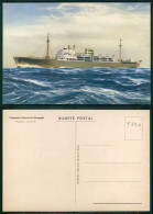 BARCOS SHIP BATEAU PAQUEBOT STEAMER [ BARCOS # 05220 ] - PORTUGAL COMPANHIA COLONIAL NAVEGAÇÃO PAQUETE N/M UIGE 7-962 - Dampfer