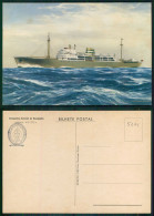 BARCOS SHIP BATEAU PAQUEBOT STEAMER [ BARCOS # 05221 ] - PORTUGAL COMPANHIA COLONIAL NAVEGAÇÃO PAQUETE N/M UIGE 7-962 - Passagiersschepen