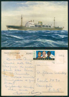 BARCOS SHIP BATEAU PAQUEBOT STEAMER [ BARCOS # 05222 ] - PORTUGAL COMPANHIA COLONIAL NAVEGAÇÃO PAQUETE N/M UIGE 7-962 - Dampfer