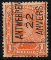 Typo 54A (ANTWERPEN 22 ANVERS) - O/used - Tipo 1922-26 (Alberto I)