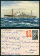 BARCOS SHIP BATEAU PAQUEBOT STEAMER [ BARCOS # 05224 ] - PORTUGAL COMPANHIA COLONIAL NAVEGAÇÃO PAQUETE N/M UIGE 3-963 - Passagiersschepen