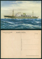BARCOS SHIP BATEAU PAQUEBOT STEAMER [ BARCOS # 05226 ] - PORTUGAL COMPANHIA COLONIAL NAVEGAÇÃO PAQUETE N/M UIGE 1-964 - Dampfer