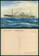 BARCOS SHIP BATEAU PAQUEBOT STEAMER [ BARCOS # 05228 ] - PORTUGAL COMPANHIA COLONIAL NAVEGAÇÃO PAQUETE N/M UIGE 1-964 - Passagiersschepen
