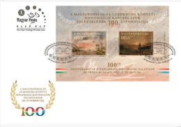 HUNGARY - 2024.FDC S/S 100th Anniversary Of The Establishing Diplomatic Relations Between Hungary And Luxembourg MNH!! - FDC