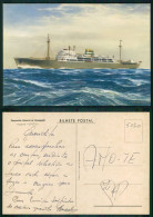 BARCOS SHIP BATEAU PAQUEBOT STEAMER [ BARCOS # 05230 ] - PORTUGAL COMPANHIA COLONIAL NAVEGAÇÃO PAQUETE N/M UIGE 10-11-64 - Dampfer