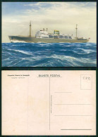 BARCOS SHIP BATEAU PAQUEBOT STEAMER [ BARCOS # 05231 ] - PORTUGAL COMPANHIA COLONIAL NAVEGAÇÃO PAQUETE N/M UIGE 10-11-64 - Passagiersschepen