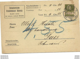 75 - 5 - Carte Avec Superbe Cachet à D Ate "Teufen 1917" - Lettres & Documents