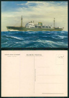 BARCOS SHIP BATEAU PAQUEBOT STEAMER [ BARCOS # 05235 ] - PORTUGAL COMPANHIA COLONIAL NAVEGAÇÃO PAQUETE N/M UIGE 10-1965 - Passagiersschepen