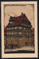 Steindruck-AK Nürnberg, Albrecht Dürerhaus  - Other & Unclassified