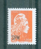 Saint Pierre Et Miquelon: TB N° 1297 - Marianne L'Engagée Orange 2022, - Unused Stamps