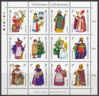 GUERNSEY  340-351, Kleinbogen, Postfrisch **, Weihnachten: Weihnachtliche Geschenküberbringer 1985 - Guernesey