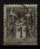 FRANCE    -   1877 .   Y&T N° 83 Oblitéré . Type Sage - 1876-1898 Sage (Type II)