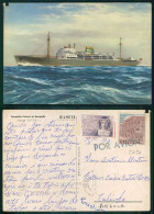 BARCOS SHIP BATEAU PAQUEBOT STEAMER [ BARCOS # 05237 ] - PORTUGAL COMPANHIA COLONIAL NAVEGAÇÃO PAQUETE N/M UIGE 8-1969 - Passagiersschepen