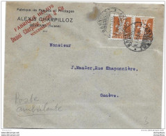 20 - 26 - Enveloppe Avec Cachets à Date "Ambulant/Bahnpost 1921" - Covers & Documents